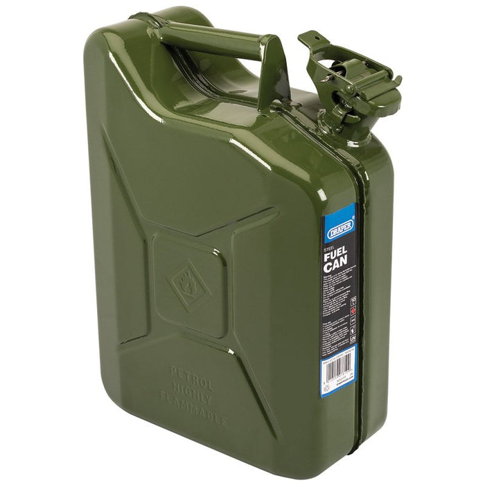 Draper Tools 10L Steel Fuel Can (Green)