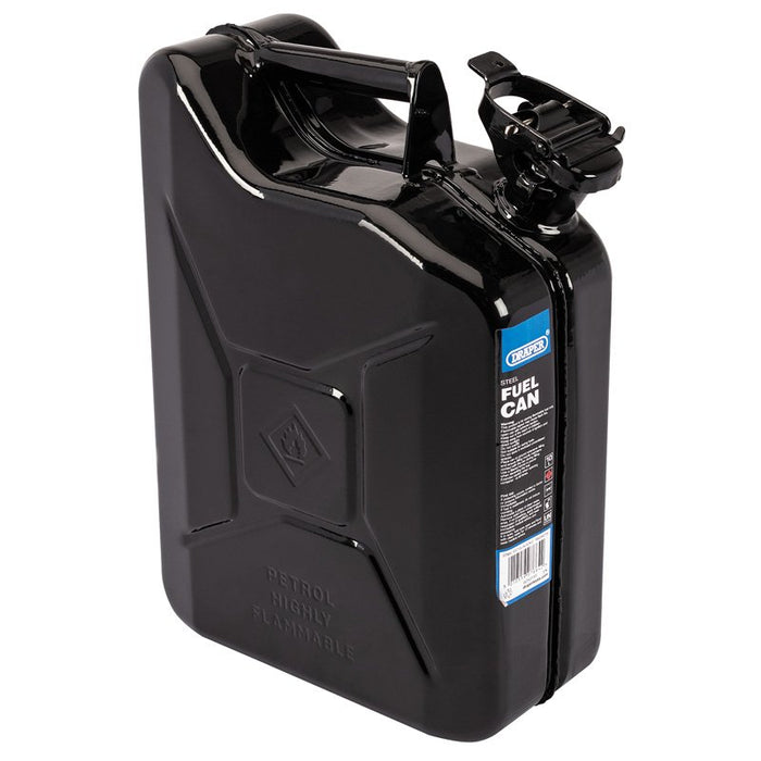 Draper Tools 10L Steel Fuel Can (Black)