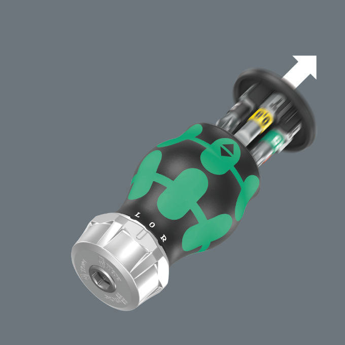 Wera Kraftform Kompakt Stubby Magazine RA 2 Bit Holding Screwdriver 008884