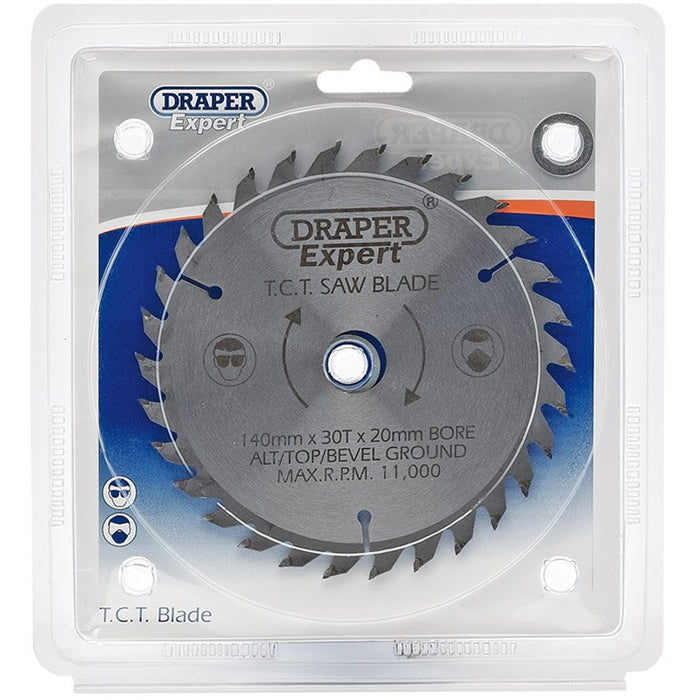 Draper Tools Expert TCT Saw Blade 140X20mmx30T