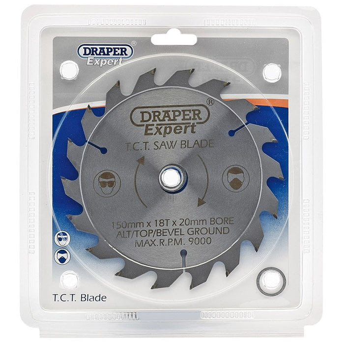Draper Tools Expert TCT Saw Blade 150X20mmx18T