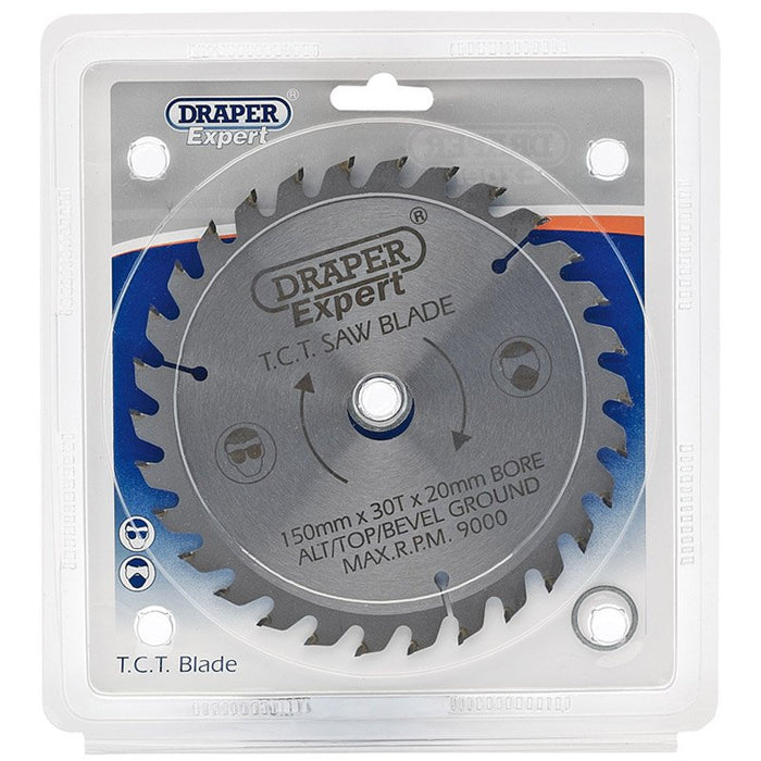 Draper Tools Expert TCT Saw Blade 150X20mmx30T