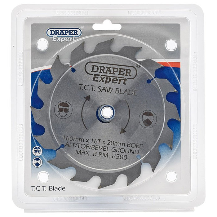 Draper Tools Expert TCT Saw Blade 160X20mmx16T