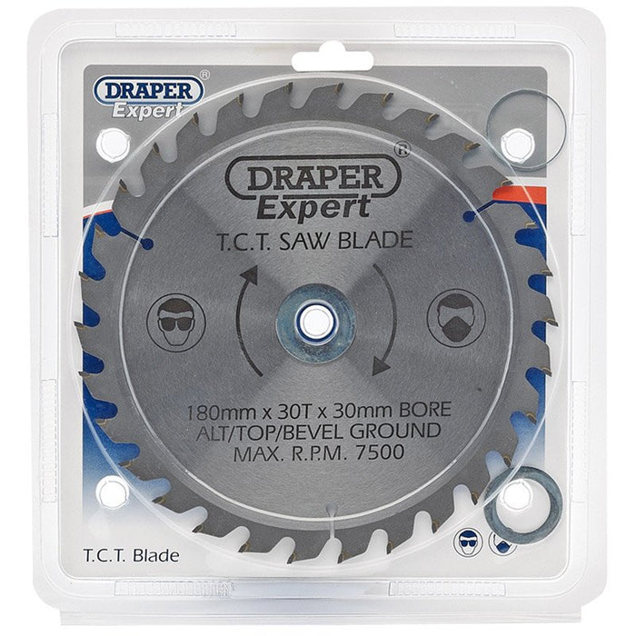 Draper Tools Expert TCT Saw Blade 180X30mmx30T