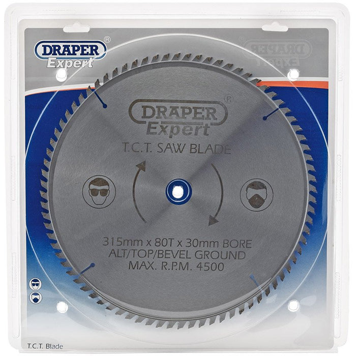 Draper Tools Expert TCT Saw Blade 315X30mmx80T