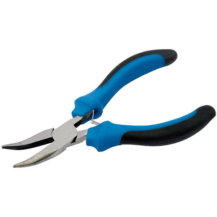 Draper Tools 125mm Soft Grip Bent Nose Mini Pliers