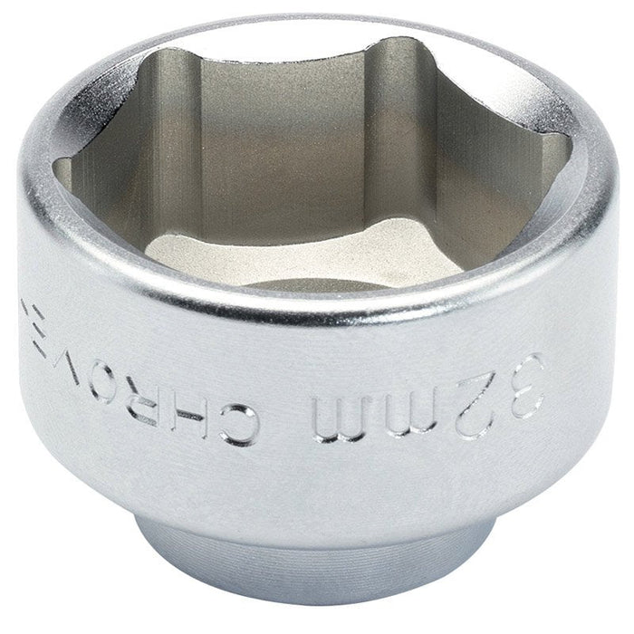 Draper Tools Expert 3/8 Sq. Dr. 32mm Oil Filter Cap Socket