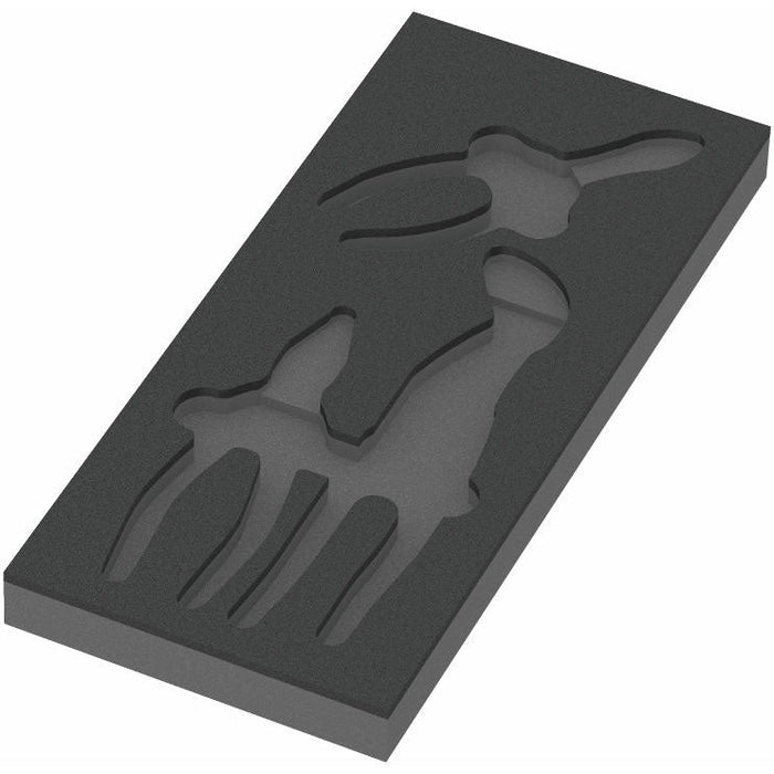 Wera 9880 Foam Insert KNIPEX Pliers Set 1, Empty (172 x 30 x 392mm)