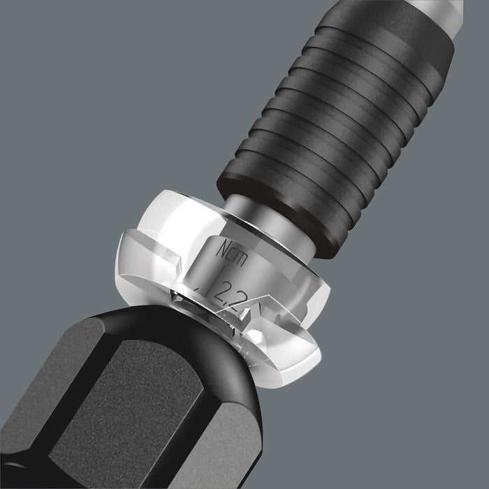 Wera 1430 Micro ESD Adjustable Torque Screwdriver 0.02-0.06 Nm Halfmoon Drive 074802