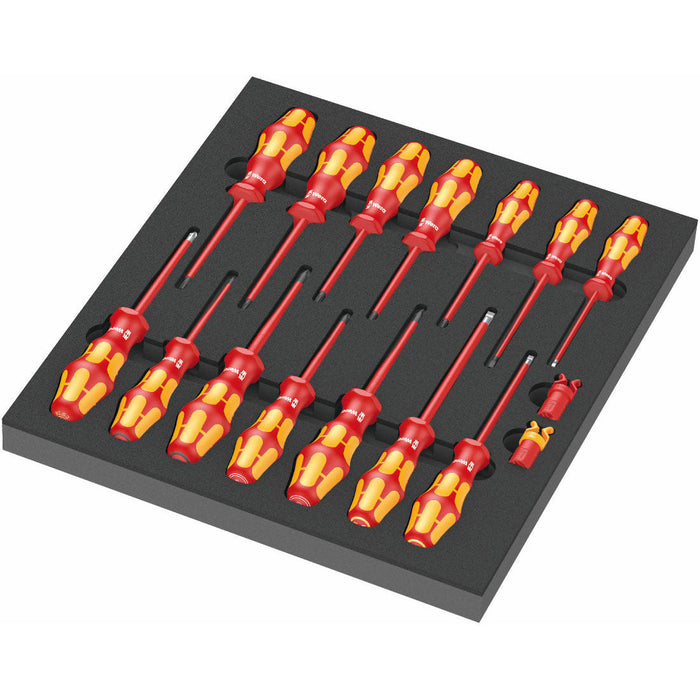 Wera 9711 Foam Insert VDE screwdriver Set 1, 16 Piece 150102