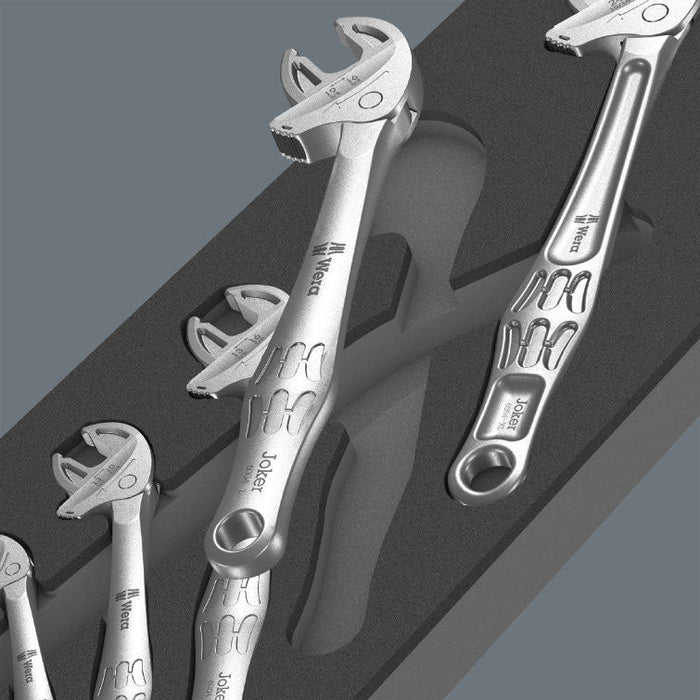 Wera Joker Metric Combination Ratcheting Wrenches Set of 11 in Rigid Foam  Inlay