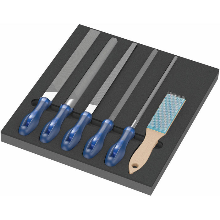 Wera 9783 Foam Insert PFERD File Set 1, 6 Pce