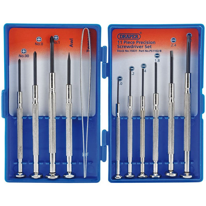 Draper Tools Precision Screwdriver Set (11 piece)