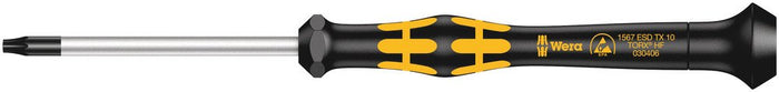 Wera 1567 Micro TorxÂ® ESD Precision Screwdriver HF TX 10x60mm 030406
