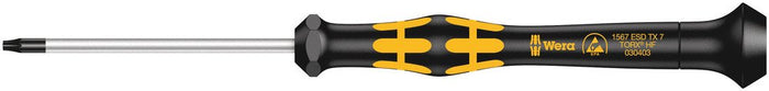 Wera 1567 Micro TorxÂ® ESD Precision Screwdriver HF TX 7x60mm 030403