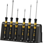 Wera 1578 ESD Slotted/Phillips Precision Screwdriver Set & Rack 6 Pce 030170