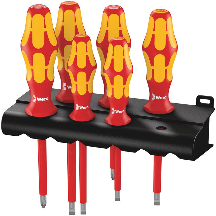 Wera 160 I/6 VDE Screwdriver Set + Rack 6 Pce 006145