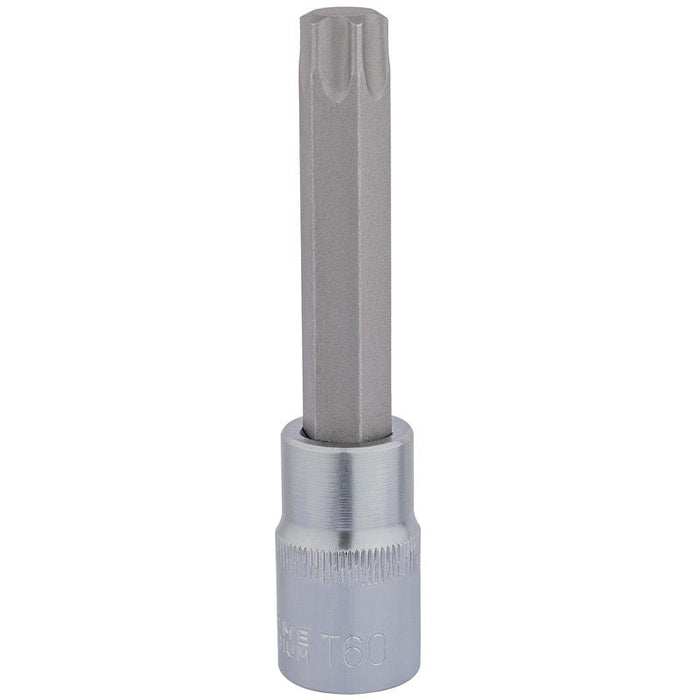 Draper Tools T60 x 100mm 1/2 Square Drive Draper TX-STAR® Socket Bit