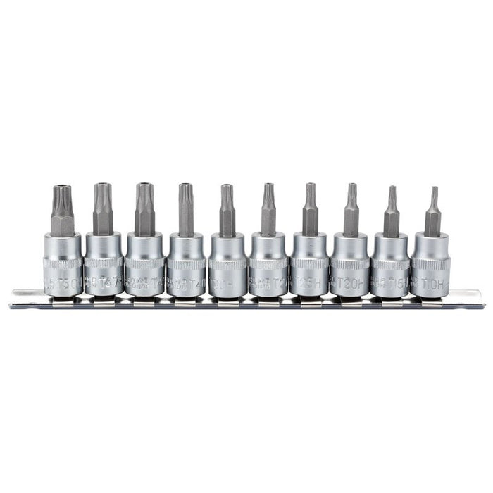 Draper Tools 3/8 Sq. Dr. 48mm long Draper TX-STAR® Security Socket Bit Set (10 Piece)