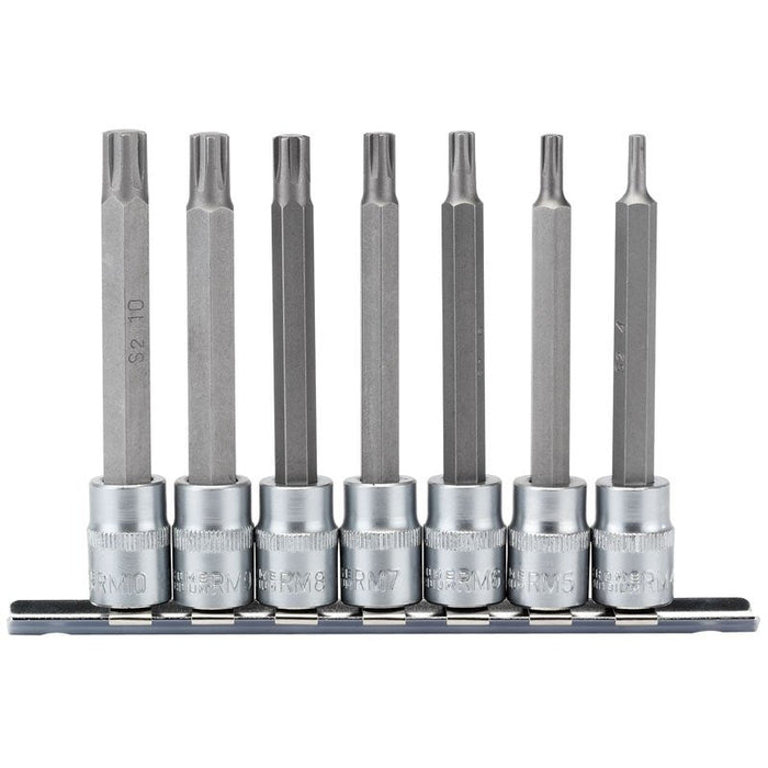 Draper Tools 3/8 Sq. Dr. Ribe® Socket Bit Set (7 piece)