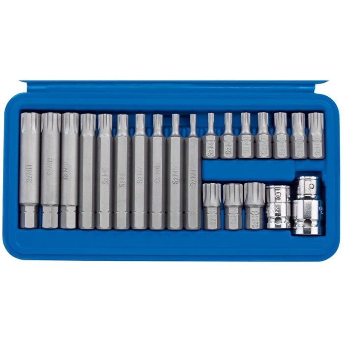 Draper Tools 3/8, 1/2 Sq. Dr. Ribe® Socket and Bit Set (22 piece)