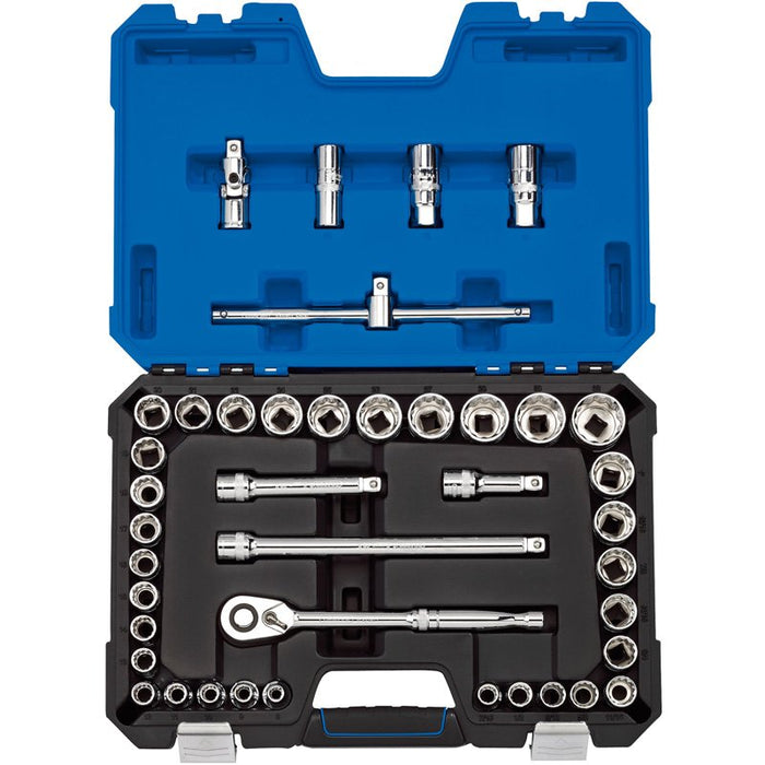 Draper Tools 1/2 Sq. Dr. MM/AF Combined Socket Set (41 Piece)