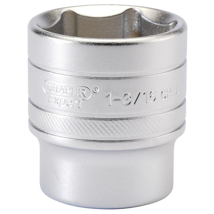 Draper Tools 1/2 Square Drive 6 Point Imperial Socket (1.3/16)