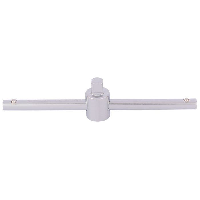 Draper Tools 1/4 Square Drive Satin Chrome Sliding T Bar
