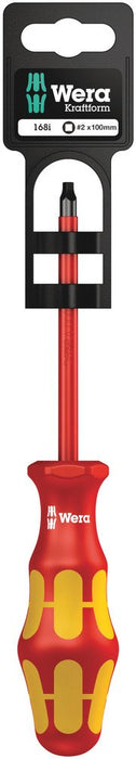 Wera 168 VDE Square Socket Head Screwdriver # 1x80mm 100024