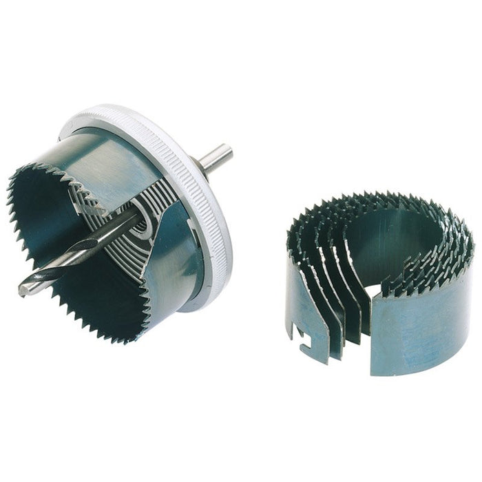 Draper Tools 32M - 63mm Holesaw Kit Carbon Steel for Wood and Plastics (7 Piece)