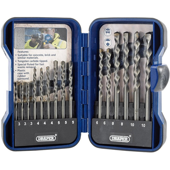 Draper Tools Masonry Drill Bit Set (15 Piece)
