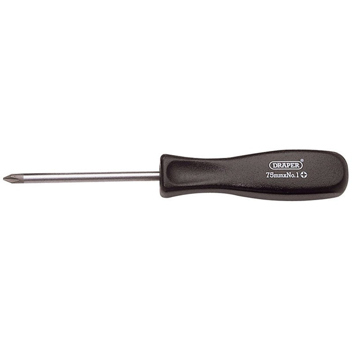 Draper Tools Cross Slot Mechanics Screwdriver (No 1 x 75mm)
