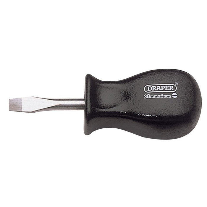Draper Tools Plain Slot Mechanics Screwdriver (6mm x 38mm)