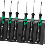 Wera 2050/6 Micro Precision Screwdriver Set & Rack 6 Pce 030181