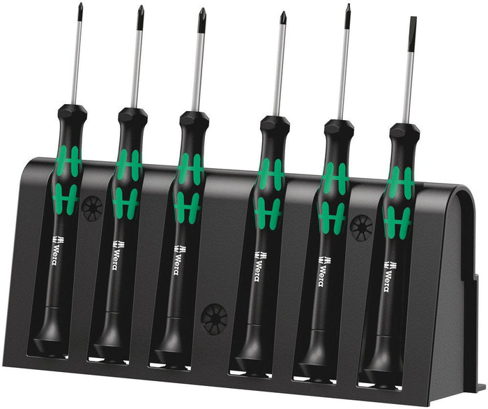 Wera 2050/6 Micro Precision Screwdriver Set & Rack 6 Pce 030181