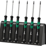 Wera 2067/6 Micro Security TorxÂ® Precision Screwdriver Set & Rack 6 Pce 118154