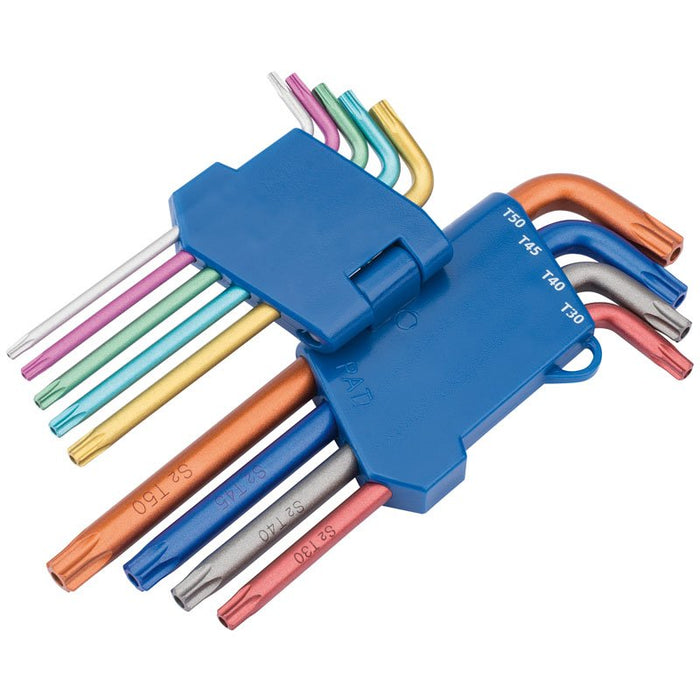 Draper Tools Draper TX-STAR® Security Coloured Key Set (9 Piece)