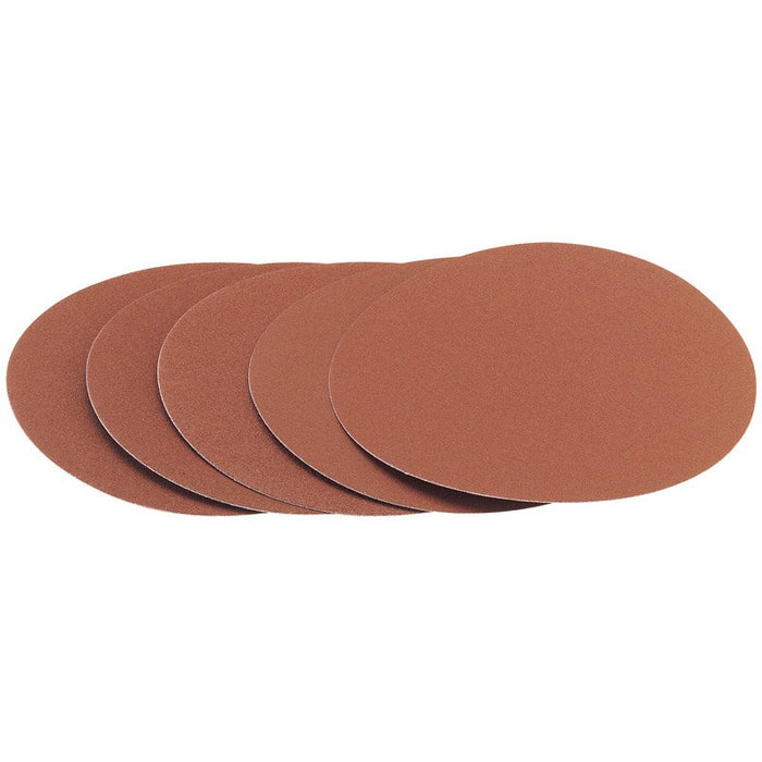 Draper Tools Five 200mm 80 Grit Hook and Eye Backed Aluminium Oxide