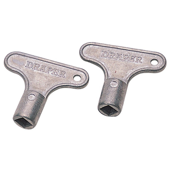 Draper Tools Pair of Zinc Radiator Keys