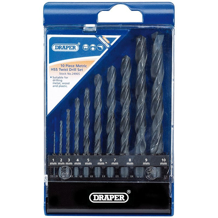 Draper Tools Metric HSS Drill Set (10 Piece)