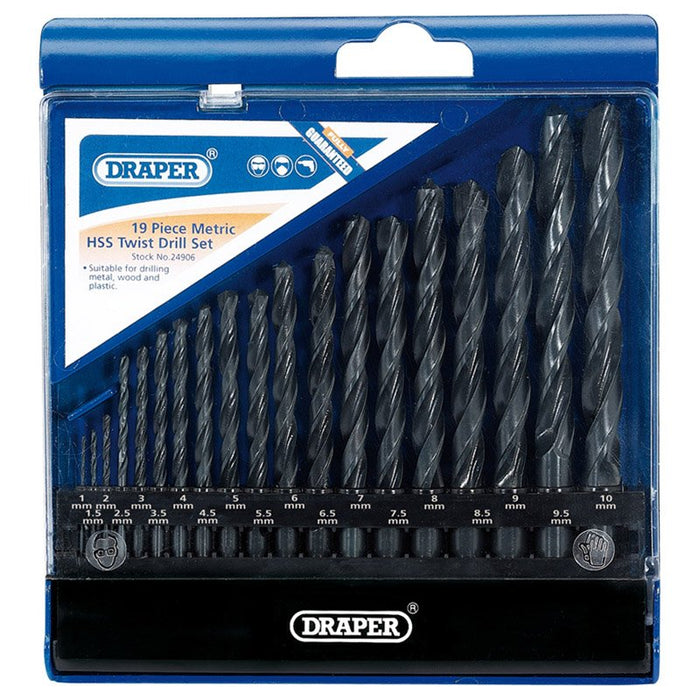 Draper Tools Metric HSS Drill Set (19 Piece)