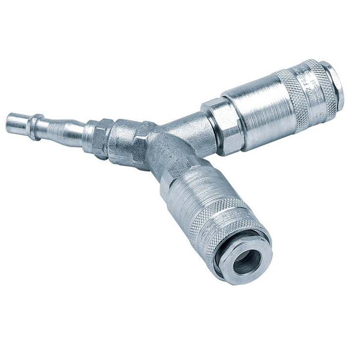 Draper Tools PCL Twin Standard Coupling with Two Male Couplings and One Tailpiece Supplied