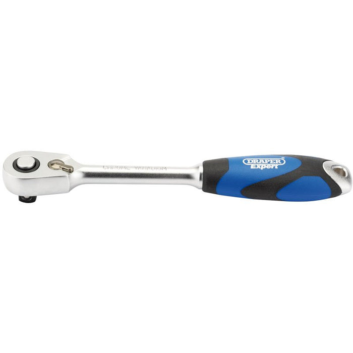 Draper Tools 3/8 Sq. Dr. 60 Tooth Micro Head Reversible Soft Grip Ratchet