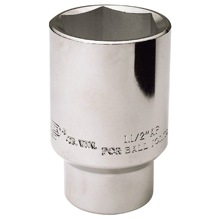 Draper Tools Expert 38mm (1.1/2Af) 1/2 Square Drive Hub Nut Socket