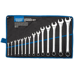 Draper Tools Metric Combination Spanner Set (14 Piece)