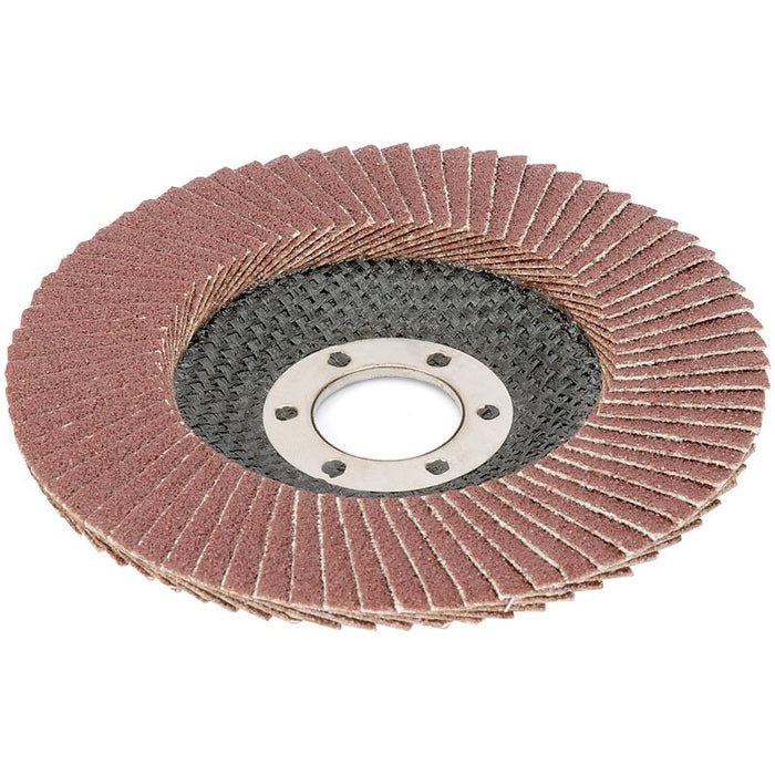 Draper Tools 115mm Aluminium Oxide Flap Disc (60 Grit)
