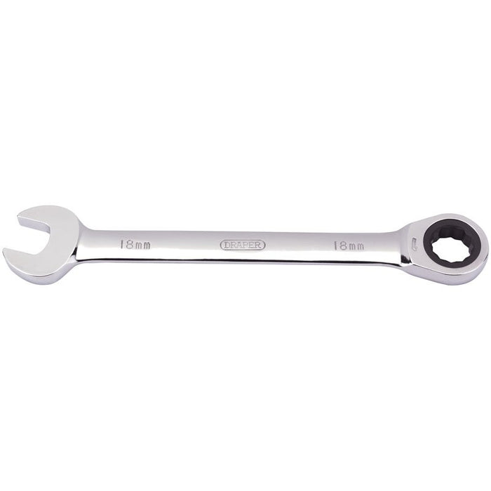 Draper Tools 18mm Metric Ratcheting Combination Spanner