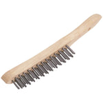 Draper Tools 3 Row Wire Scratch Brush (290mm)