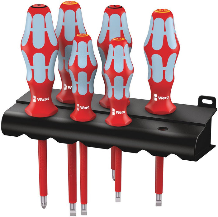 Wera 3165 I/6 Screwdriver Set Stainless And Rack 6 Pce 022745