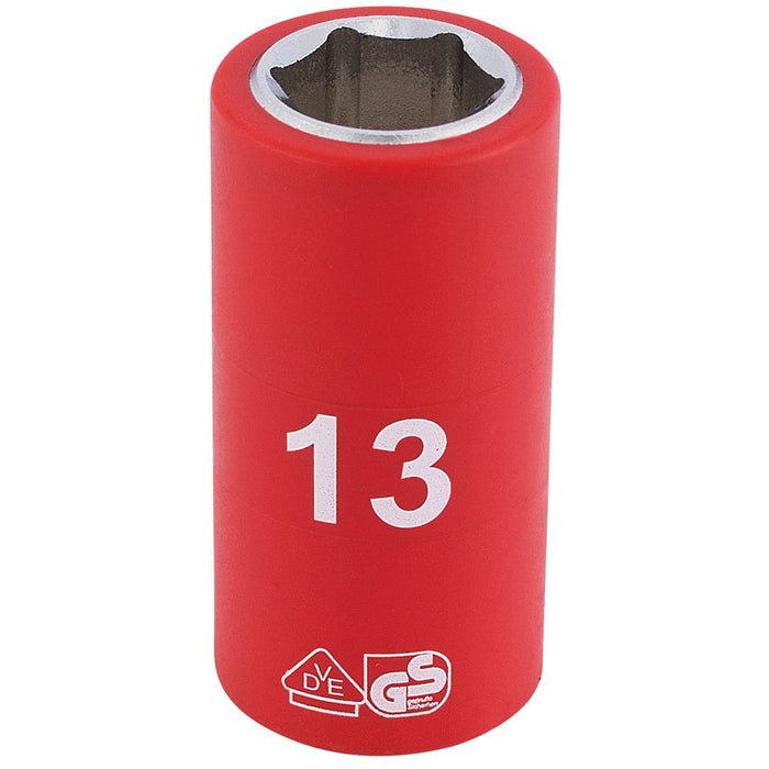 Draper Tools 3/8 Sq. Dr. Fully Insulated VDE Socket (13mm)